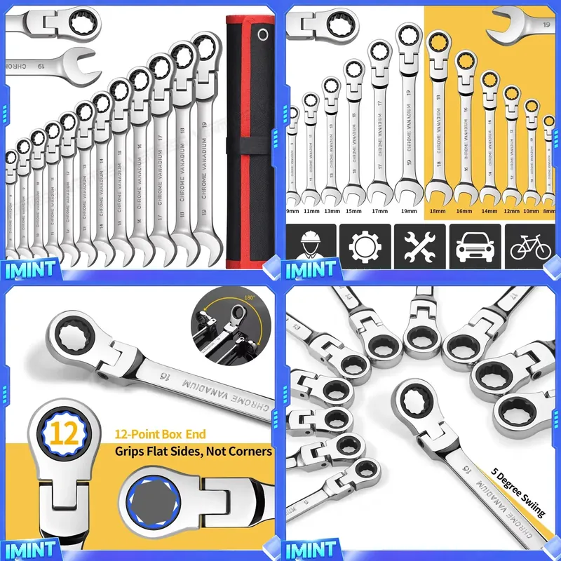 Socket Set - Zestaw kluczy nasadowych z giętką główką
