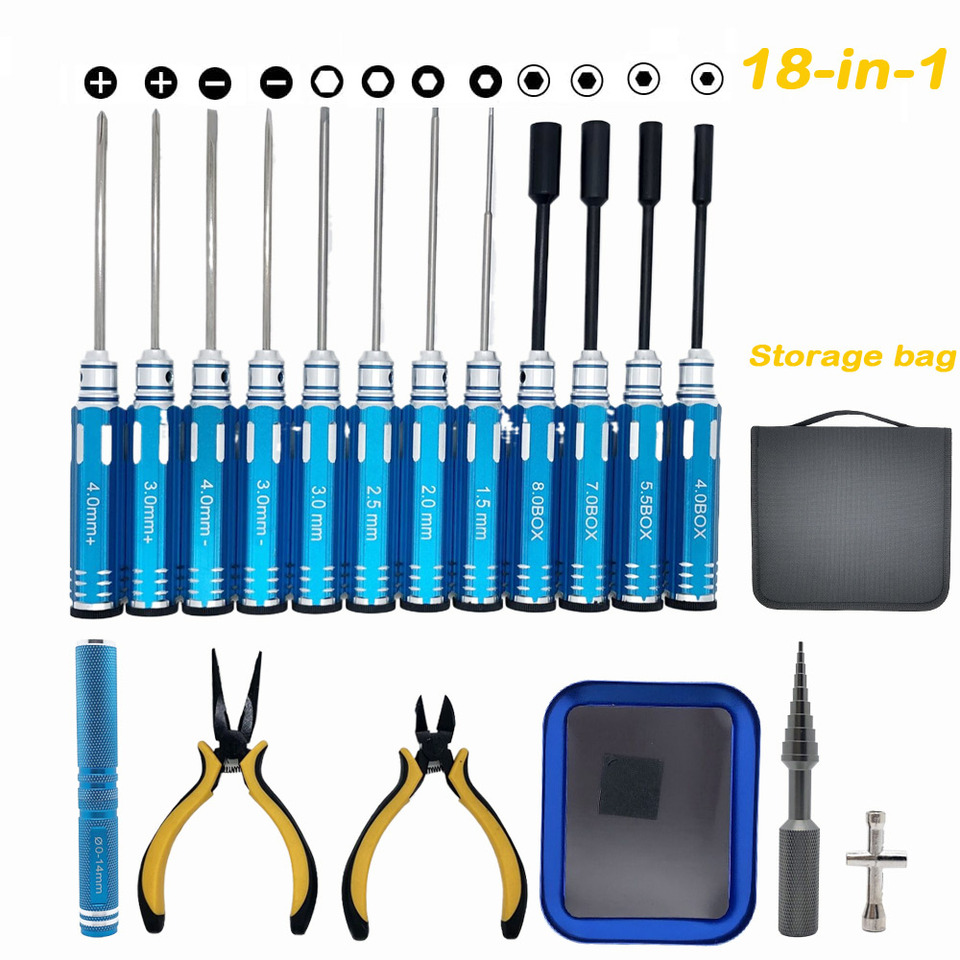 Zestaw narzędzi RC 18 w 1: śru – Socket Set recenzja i cena